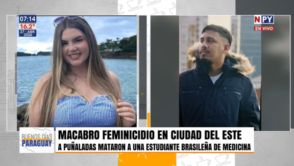 Asesinan a puñaladas a estudiante brasileña en Ciudad del Este