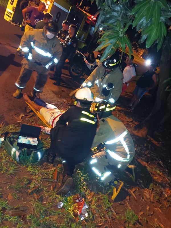 Popular / Motociclista perdió parte de su lengua tras feroz caída
