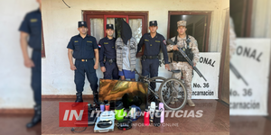 JOVEN FUE APREHENDIDO TRAS DENUNCIA DE SU MADRE Y RECUPERAN OBJETOS HURTADOS