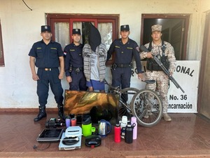 Inseguridad en Barrio Santo Domingo: Cae joven que ocultaba un "botín" de objetos hurtados en una zona boscosa