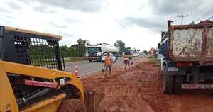 La Nación / Intervienen tramo de la ruta PY01 para mejorar transitabilidad