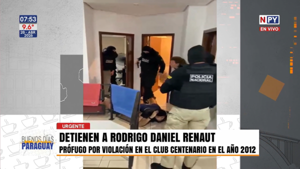 Capturan en San Lorenzo a condenado por violación en el Club Centenario en 2012