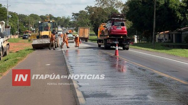 RUTA PY01: CONTINÚAN LOS TRABAJOS DE MEJORAMIENTO Y AMPLIACIÓN