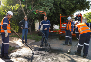 ESSAP presenta al “Exterminador de Baches” para agilizar reparaciones viales