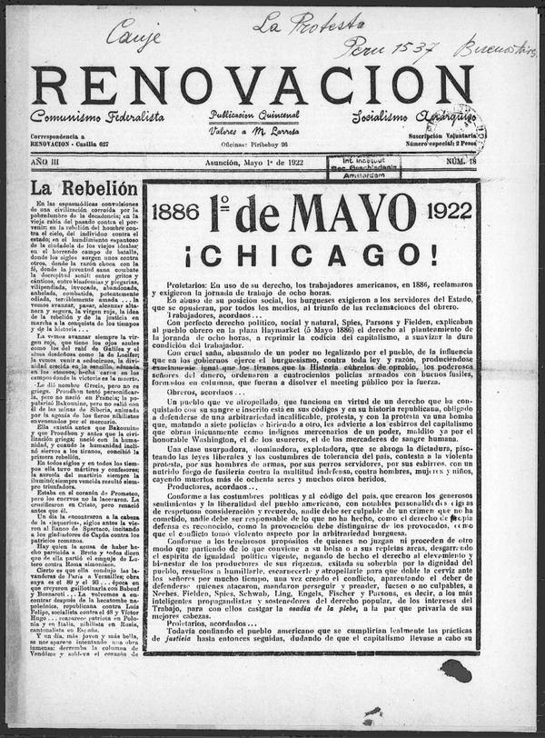 Día Internacional de los trabajadores - El Trueno