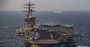 La Nación / Armada argentina realiza ejercicios militares junto al portaaviones Nimitz de EE. UU.