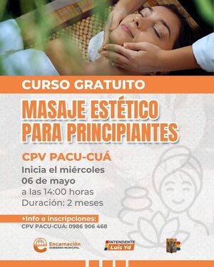 Encarnación ofrece curso gratuito de masaje estético para impulsar oportunidades laborales