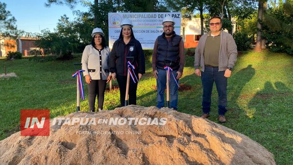 INICIAN CONSTRUCCIÓN DE SALÓN MUNICIPAL EN LA PAZ