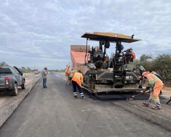 El Corredor Bioceánico logra sus primeros 10 km de asfalto continuo