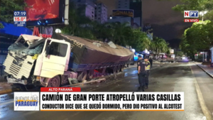 Accidente en Ciudad del Este: conductor alcoholizado provoca cuantiosos daños materiales