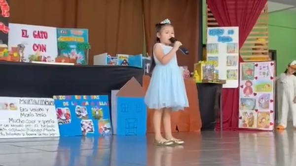 Sofía, la niña que enamora con sus discursos: tiene cinco años y sorprende cada vez que habla