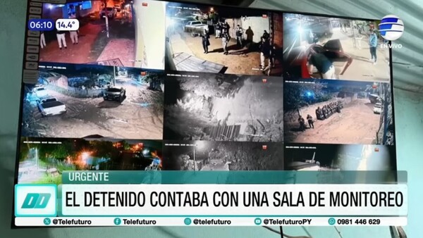 Cateura: capturan a líder criminal con búnker de vigilancia