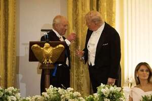 Trump recibió a Carlos III con una gala espectacular: la cenal, los vinos y los looks de una noche dorada - Mundo - ABC Color