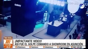 ¡Impactante! Así fue el golpe comando a showroom en Asunción