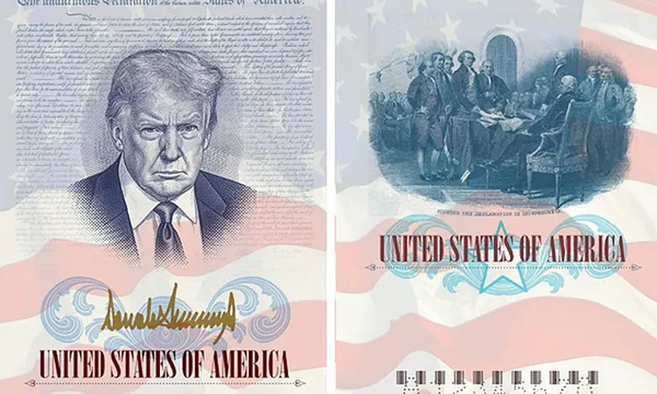 EE.UU. prepara pasaportes con imagen de Donald Trump por el 250º aniversario de la independencia - OviedoPress