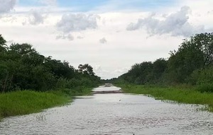 Camiones varados en el Chaco tras lluvias