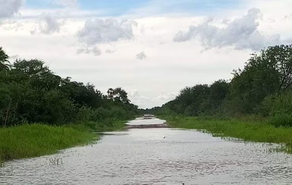 Camiones varados en el Chaco tras lluvias
