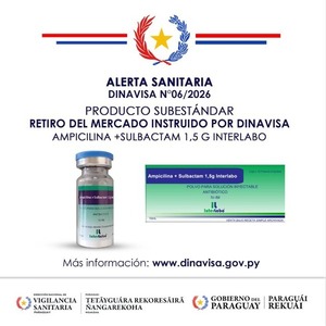 Dinavisa alerta y ordena retiro preventivo de lote de antibiótico por posible contaminación - ADN Digital