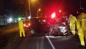 Conductor ebrio involucrado en accidente y deja heridos a una mujer y su hijo