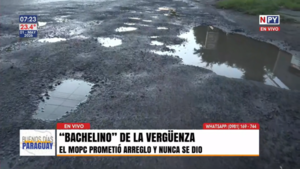 "Bachelino" de la vergüenza: el MOPC promete arreglos que no se concretan