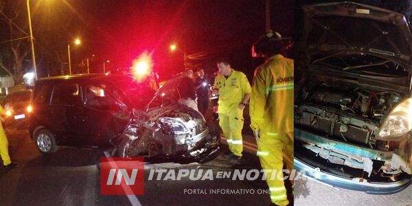 CONDUCTOR ALCOHOLIZADO PROTAGONIZA ACCIDENTE SOBRE LA RUTA PY01