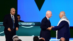 Infantino y el intento fallido de un apretón de manos entre representantes de Israel y Palestina