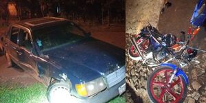 CONDUCTOR HUYE TRAS CHOCAR A MOTOCICLISTA EN BELLA VISTA