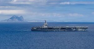 La Nación / Portaaviones USS Gerald R. Ford se retiró de Oriente Medio