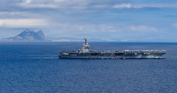 La Nación / Portaaviones USS Gerald R. Ford se retiró de Oriente Medio