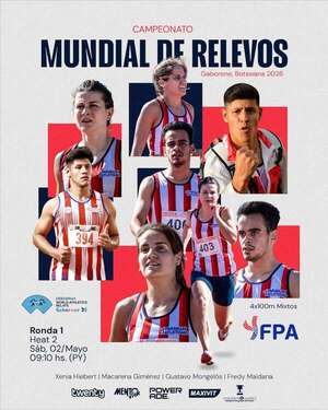 Paraguay debuta este sábado en el Mundial de Relevos 2026 de atletismo en Botsuana - Polideportivo - ABC Color