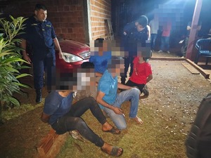 Cinco personas detenidas por disturbios en la vía pública en Alto Verá