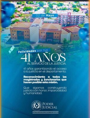 Amambay: 41 años de servicio judicial en el norte del país
