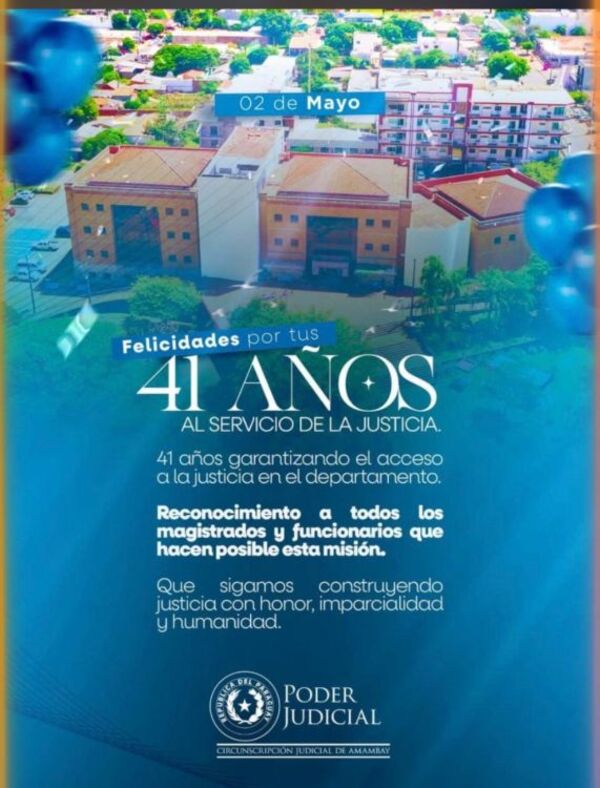 Amambay: 41 años de servicio judicial en el norte del país