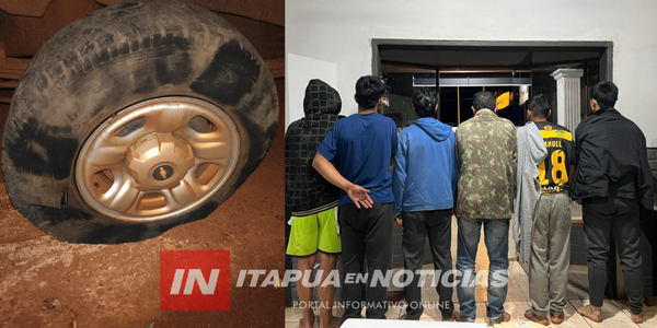 SEIS PERSONAS APREHENDIDAS TRAS VIOLENTO INCIDENTE FAMILIAR EN CAPITÁN MIRANDA