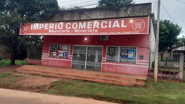 Video: Dos asaltantes ingresan a un comercio y se llevan recaudación del día en Curuguaty