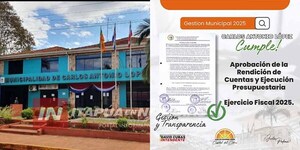 APROBARON RENDICIÓN DE CUENTAS 2025 EN CARLOS ANTONIO LÓPEZ
