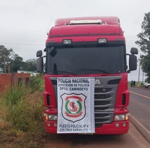 Detienen a conductor y decomisan camión con carga de aluminio y cobre triturados en Ybyrarobaná
