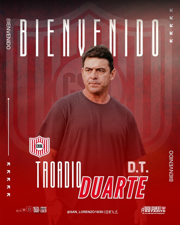 Troadio Duarte toma el timón de un San Lorenzo que busca el milagro de la permanencia