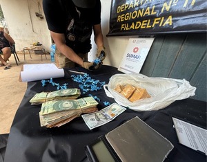 Sacan de circulación más de 3.200 dosis de pasta base de cocaína a metros de un centro educativo de Loma Plata