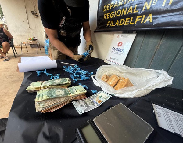 Sacan de circulación más de 3.200 dosis de pasta base de cocaína a metros de un centro educativo de Loma Plata