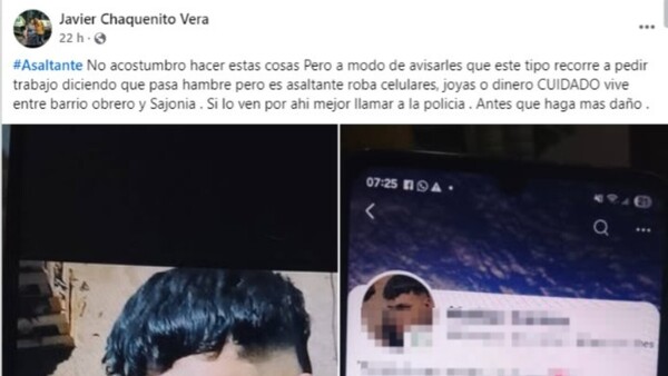Chaqueñito acusó a un joven de ladrón y este dijo que le tanteó