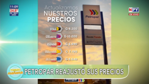 Petropar vuelve a subir el precio de los combustibles: nuevo ajuste rige desde hoy