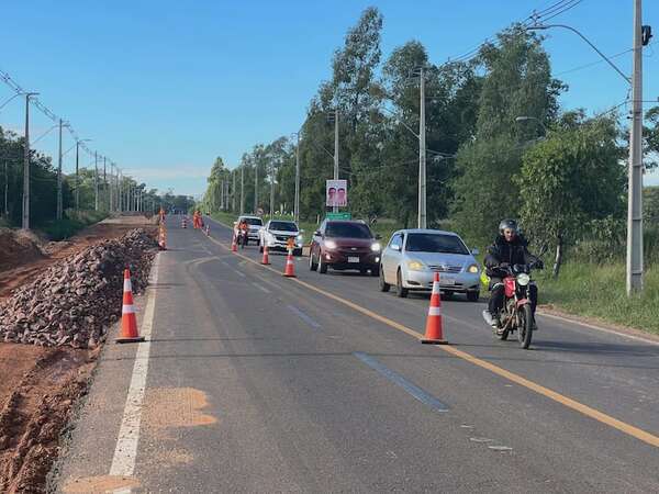 Obras de ampliación de acceso a San Bernardino generan caos y exponen falta de planificación - Nacionales - ABC Color