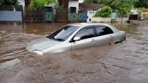 Reclamos por inundaciones en zona de obras sobre Mariscal López