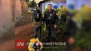 APREHENDEN A PRESUNTO AUTOR DE HURTO Y RECUPERAN OBJETOS EN CAMBYRETÁ