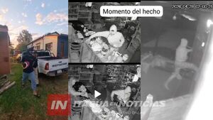 CÁMARAS DE SEGURIDAD PERMITIERON QUE AGENTES CAPTUREN A UN SOSPECHOSO