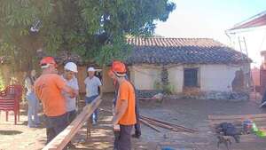 Apuntalan la Casa de la Cultura en San Pedro, mientras la restauración sigue en promesas - Nacionales - ABC Color