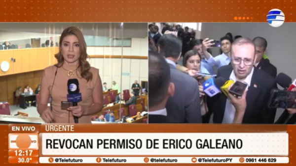 Revocan permiso de Erico Galeano