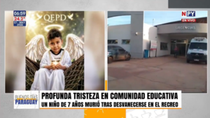 Niño de 7 años fallece tras desvanecerse en el patio de una escuela en San Pedro