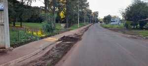 Municipalidad de Cambyretá avanza con construcción de veredas para mejorar seguridad peatonal